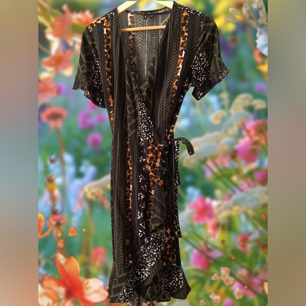 Very Moda Wrap Dress 100% Cotton NWOT. - Picture 3 of 16
